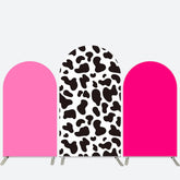 Rosa Und Kuh Farbe Geburtstag Party Bogen Hintergrund Bausatz